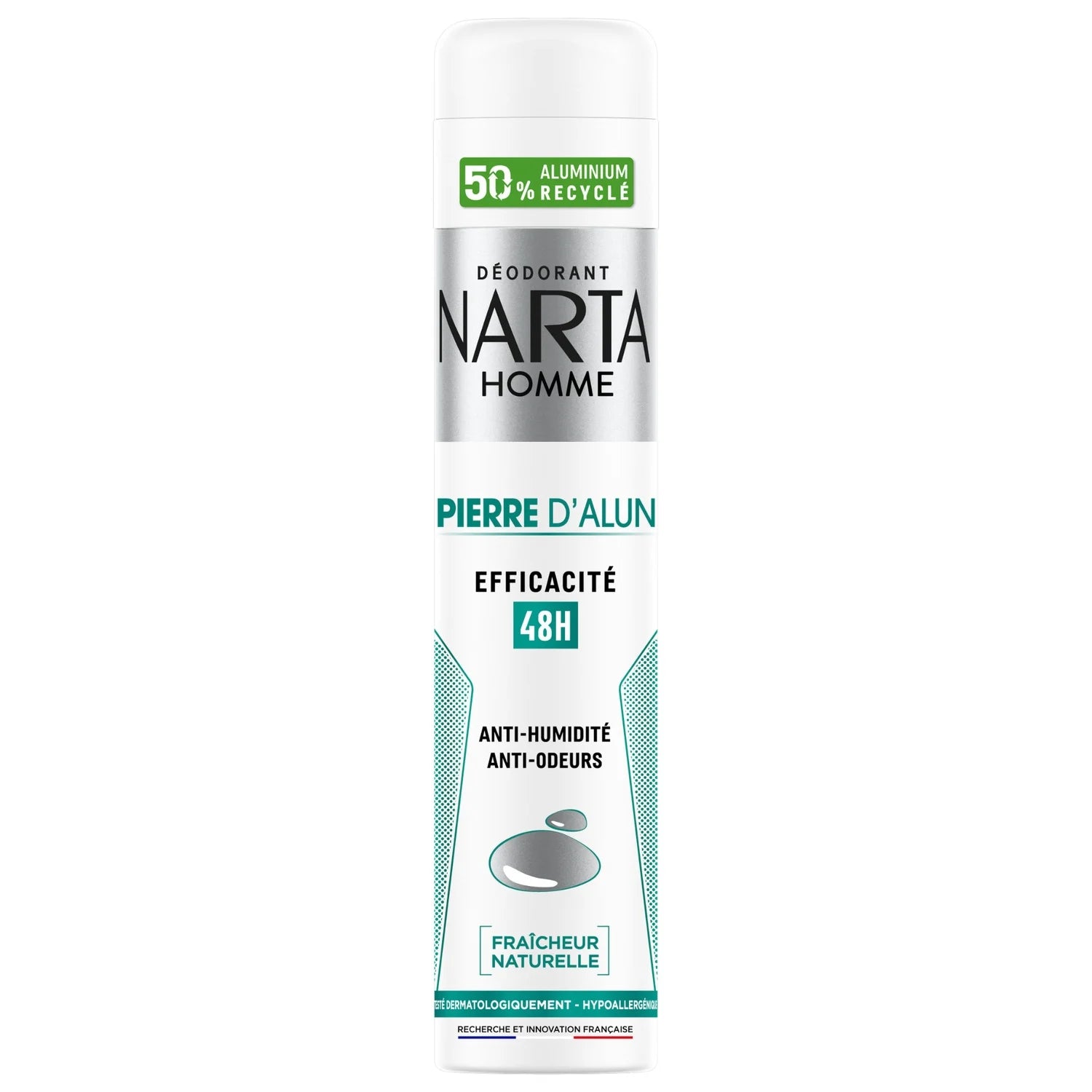 Narta - Homme Déodorant Homme Pierre d'Alun 48h | MazenOnline