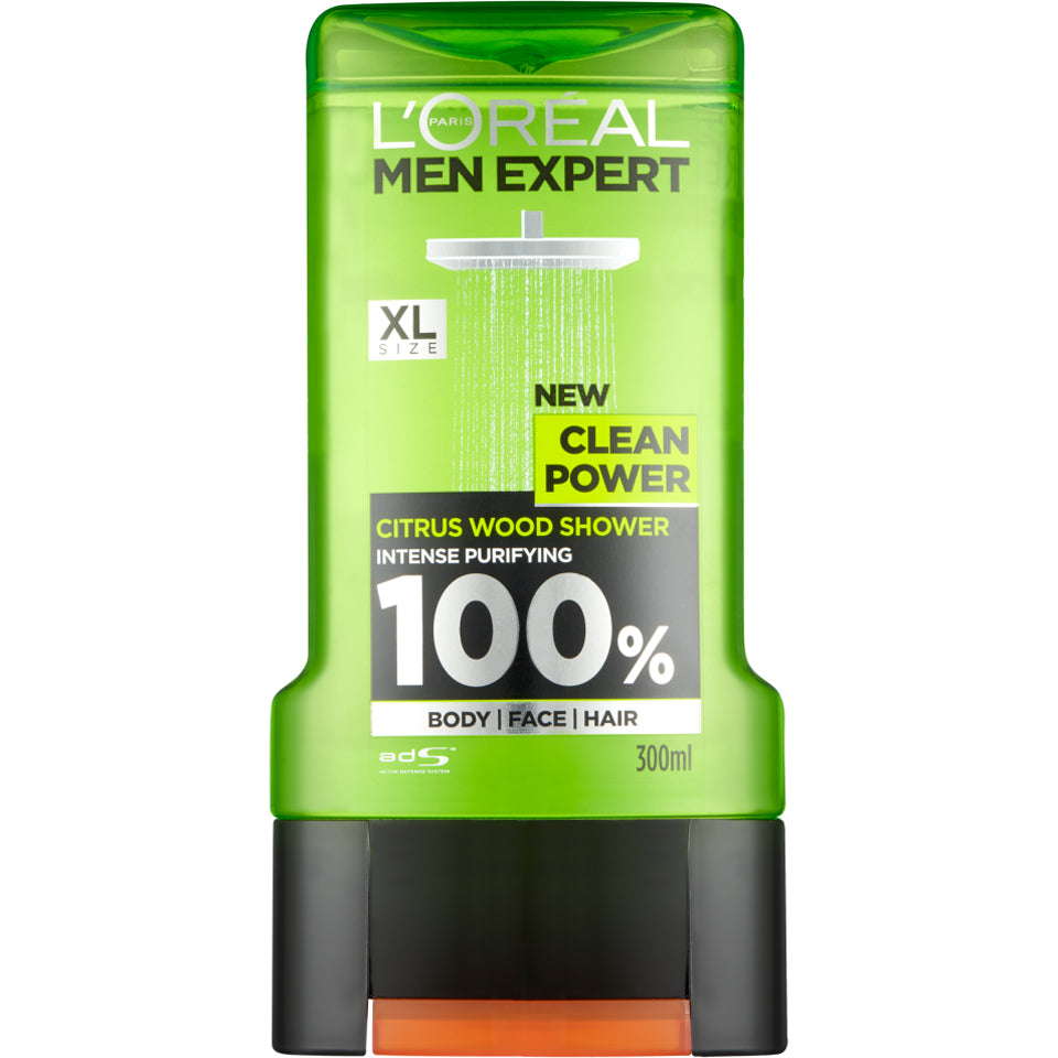 loreal - Men Expert Clean Power Shower Gel | MazenOnline