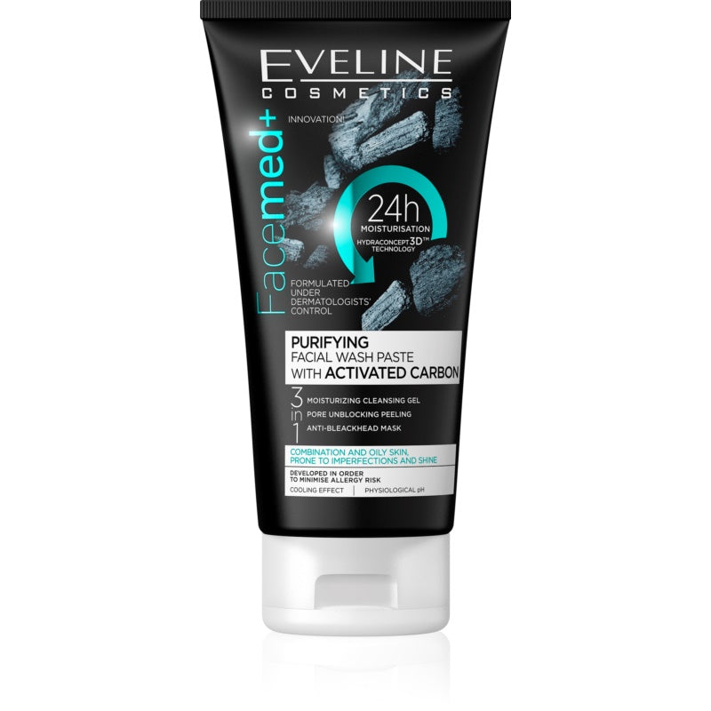 Cosmetics FaceMed+ Gel Facial Cleanser 3 in 1 for Oily and Combination Skin 150 Ml - MazenOnline