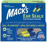 Ear Seals Dual Purpose Earplugs Seal in Comfort and Seal Out Noise/Water - MazenOnline