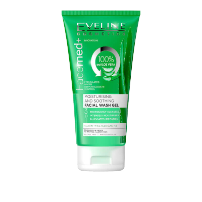 Cosmetics FaceMed+ Moisturising Cleansing Gel with Aloe Vera 150 Ml - MazenOnline