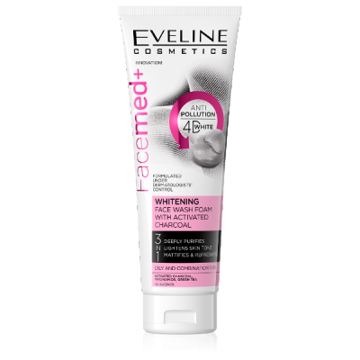Facemed+ Whitening Face Wash Foam with Activated Charcoal 100 Ml - MazenOnline