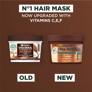 Garnier - Garnier Ultra Doux Coconut Hair Food 3in1 Mask for frizzy hair, Boosted with Vitamins C, E & F | MazenOnline