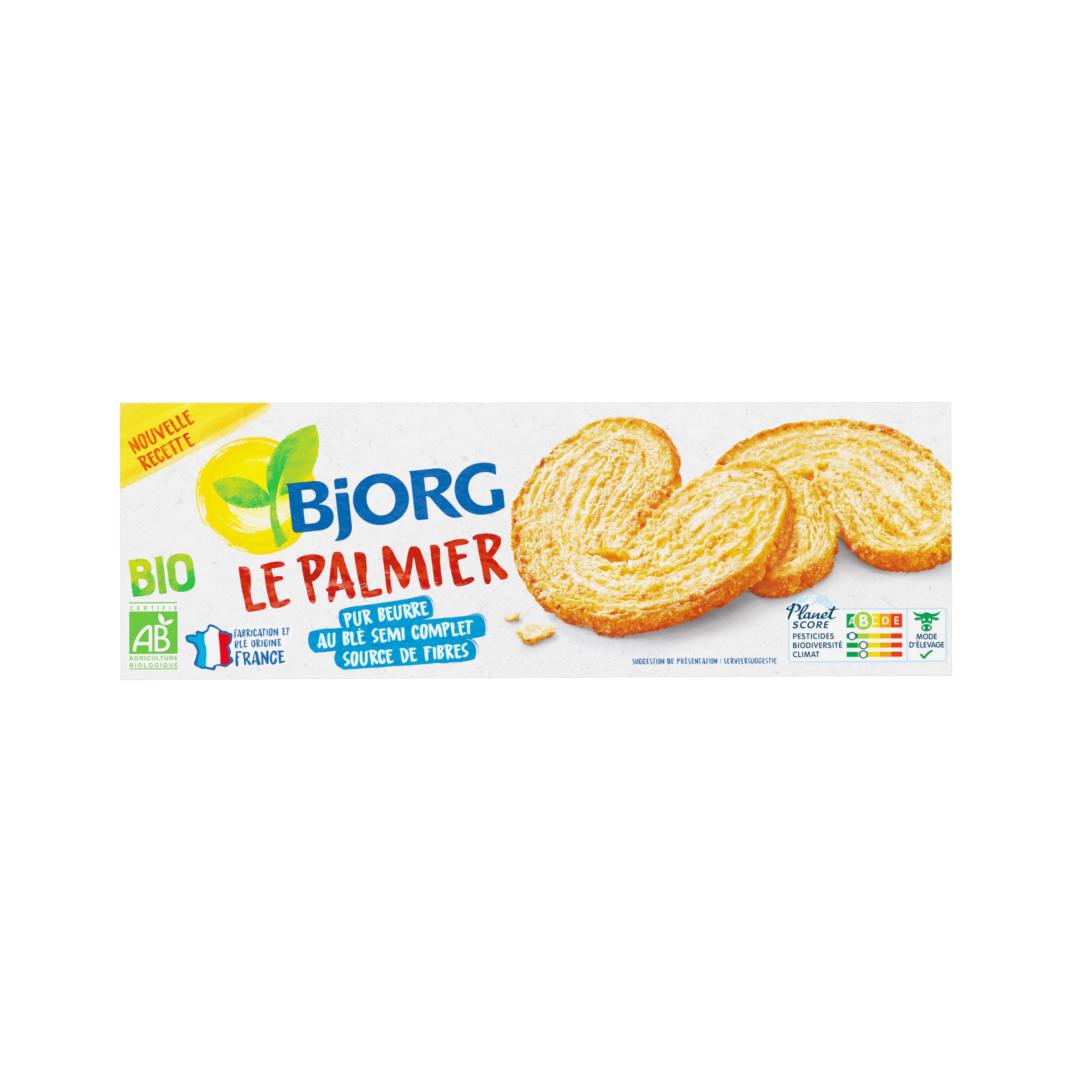 Bjorg - Biscuits palmiers bio le paquet de 12 - 100 g | MazenOnline