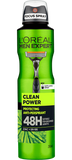loreal - Men Expert Men Expert Clean Power 48H Anti-Perspirant Deodorant Spray | MazenOnline