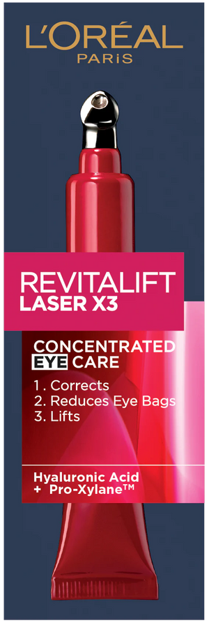 L'Oréal Paris - Revitalift Laser, Triple Action Anti-Aging Eye Cream, for Eye Contour Renewal, Eye Bags Depuffing, and Wrinkles Reduction, with Pro-Retinol | MazenOnline