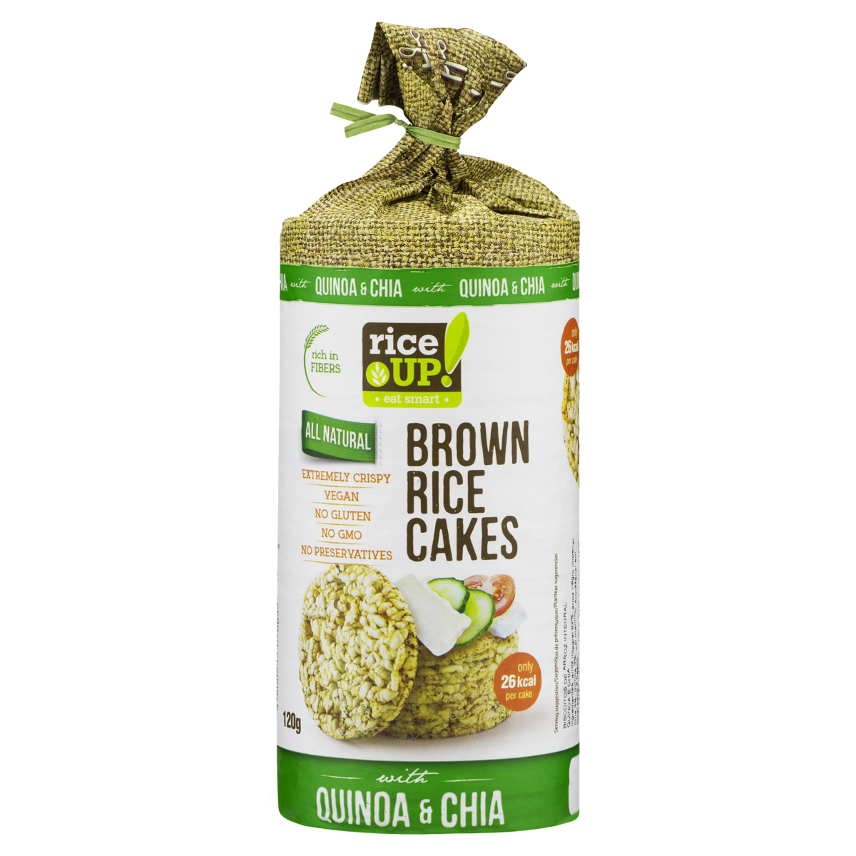 Brown Rice Cakes Quinoa & Chia - MazenOnline