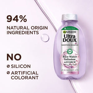 Garnier - Ultra Doux Rice Water Infusion & Starch Shampoo | MazenOnline