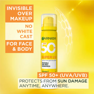Garnier - Super UV Invisible Air Mist Face & Body Sunscreen | MazenOnline