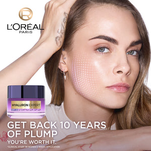 L'Oréal Paris - Hyaluron Expert, Replumping and Moisturizing Day Cream, against Fine Lines, for Intense Hydration, with Hyaluronic Acid and SPF 20 | MazenOnline