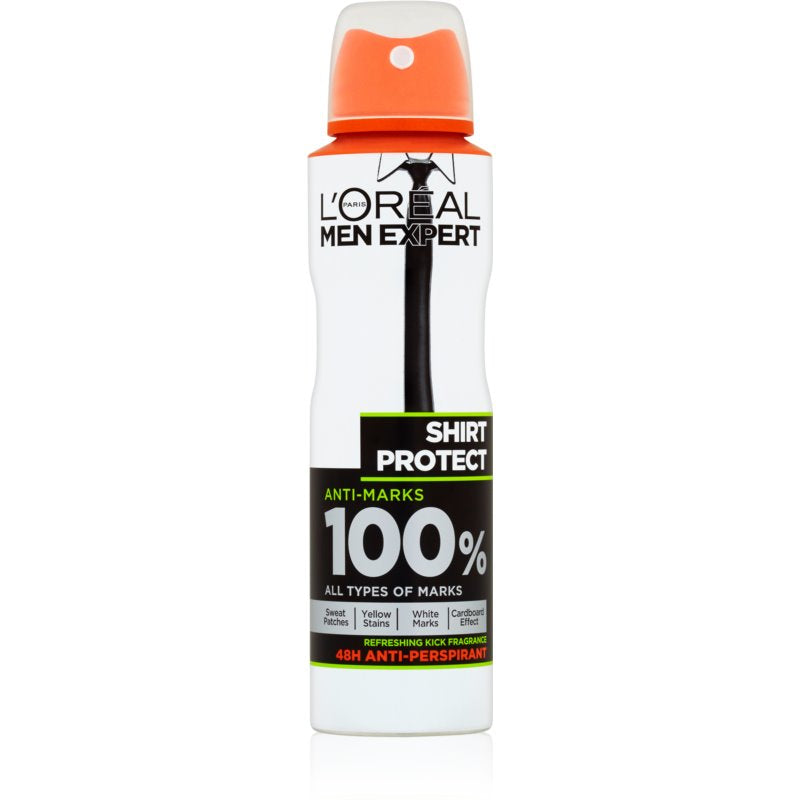 Men Expert Shirt Protect Antiperspirant Spray 150 Ml - MazenOnline