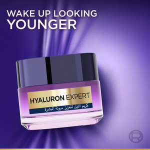 MazenOnline - Hyaluron Expert, Replumping and Moisturizing Night Cream, against Fine Lines, for Intense Hydration, with Hyaluronic Acid | MazenOnline