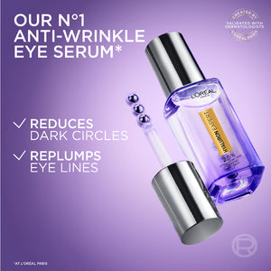 L'Oréal Paris - Hyaluron Expert Eye Serum, Targeted Eye Contour Treatment for Hydration and Plump, with Hyaluronic Acid and Caffeine | MazenOnline