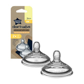 Tommee Tippee - Closer To Nature Advanced Anti-Colic Teats (3M+) - Medium Flow - Pack of 2 | MazenOnline