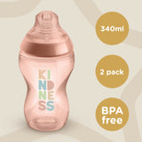 Tommee Tippee - Closer To Nature Medium Flow Baby Bottles - Pack of 2 | MazenOnline