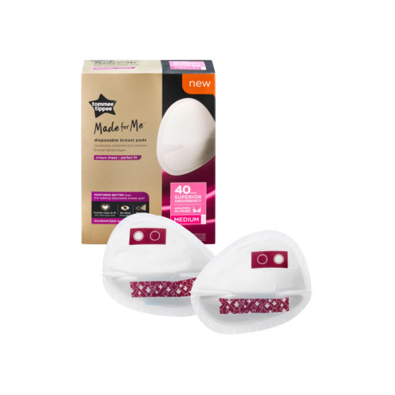 Tommee Tippee - Made for Me Disposable Breast Pads - Pack of 40 | MazenOnline