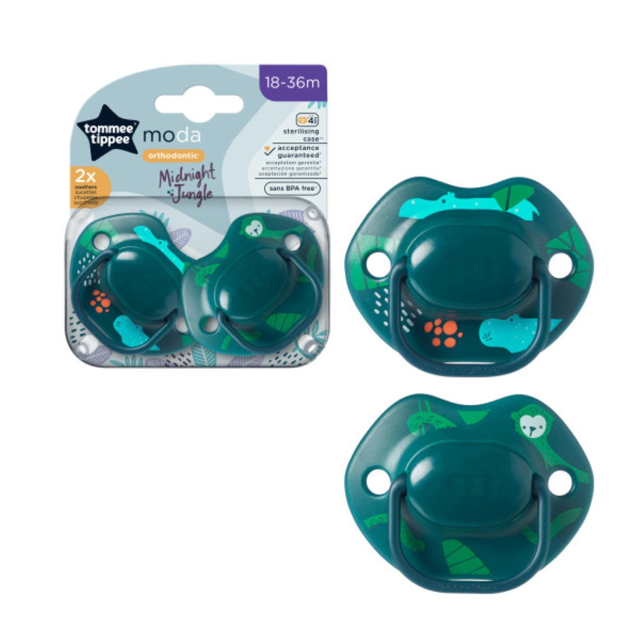 Tommee Tippee - Moda Soother (18-36M) - Pack of 2 | MazenOnline