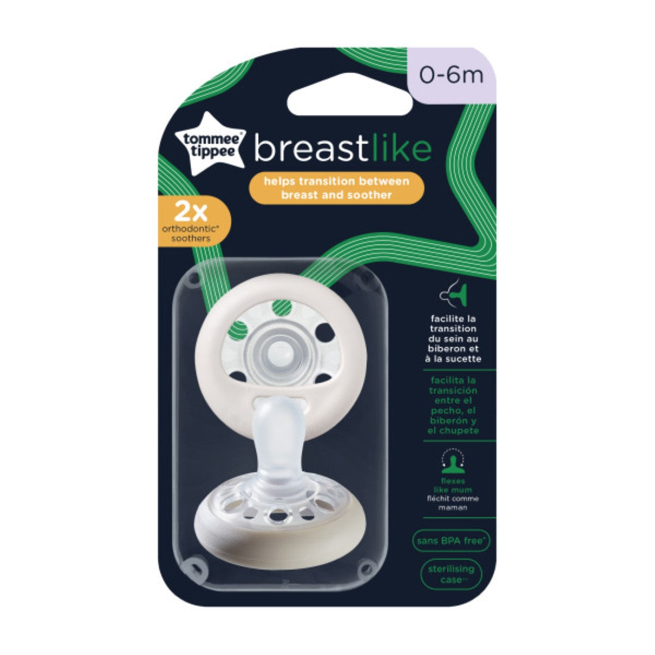Tommee Tippee - Breast-like Soother (0-6M) - Pack of 2 | MazenOnline