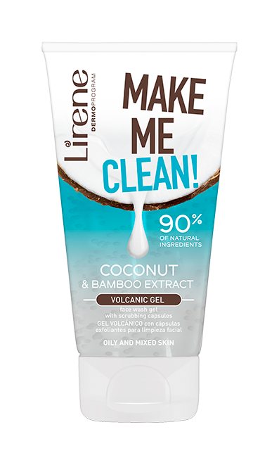 Lirene - Volcanic Face Wash Gel Coconut Make ME Clean | MazenOnline