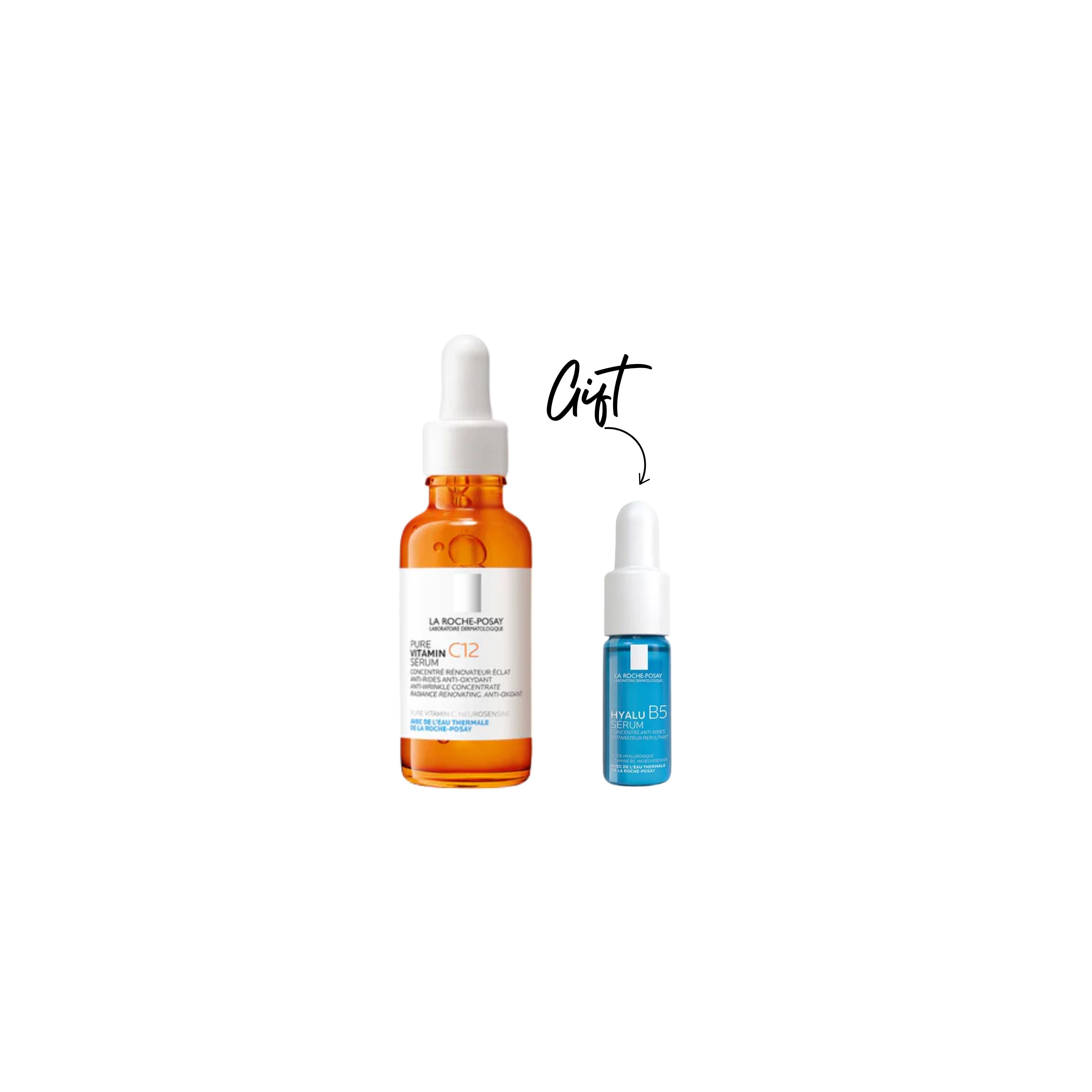 La Roche-Posay - 10% Pure Vitamin C Anti Aging Face Serum for Wrinkles + Gift | MazenOnline