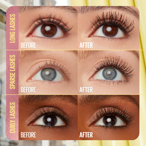 Maybelline New York - Colossal Bubble Mascara Buildable Sleek Volume and Long Lasting 24HR Wear Mascara| Inflator Comb Brush to Separate Lashes | MazenOnline