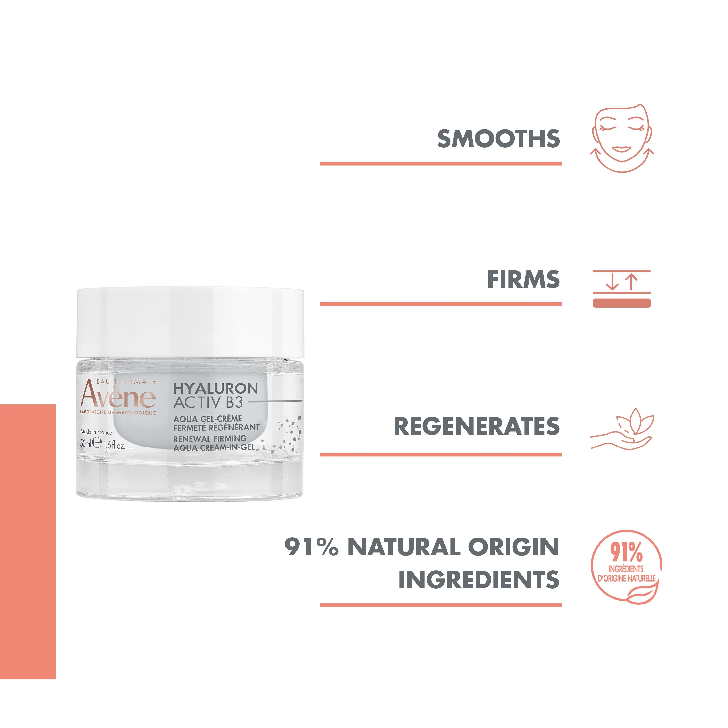 Avène - Hyaluron Activ B3 Renewal Firming Aqua Cream-in-gel | MazenOnline