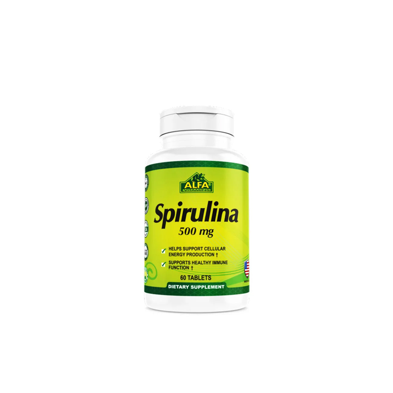 Alfa Vitamins - Spirulina 2000mg Plus B6 | MazenOnline