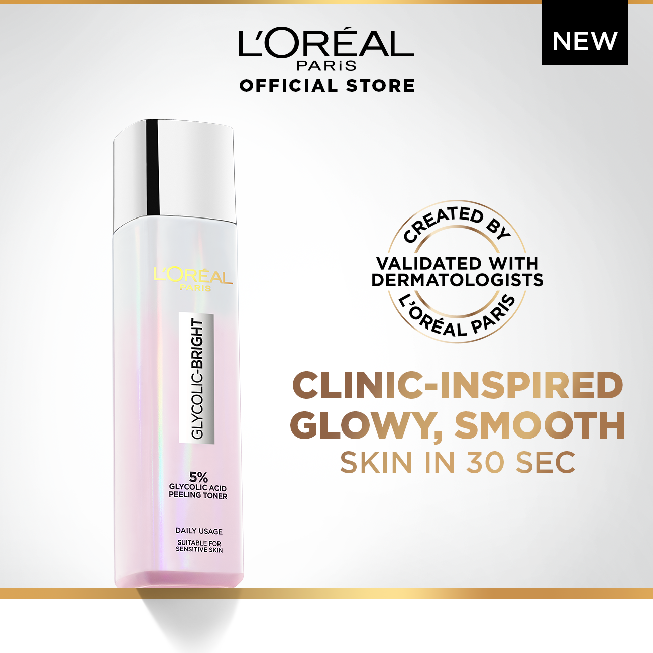 5% Glycolic Acid Peeling Toner for Instant Glowing Skin - MazenOnline