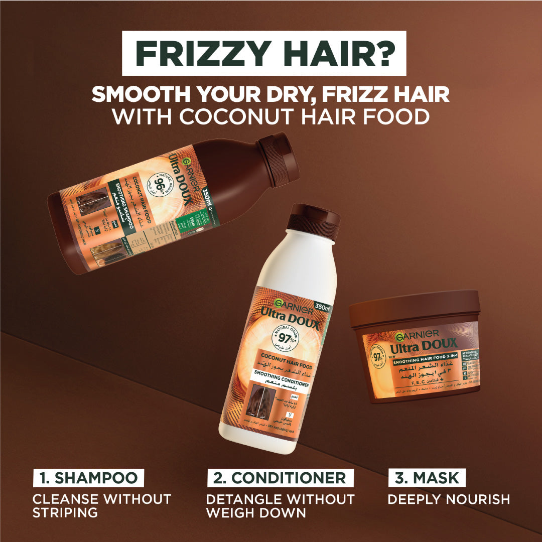 garnier - Garnier Ultra Doux Coconut Vegan Hair Food Conditioner for frizzy hair | MazenOnline