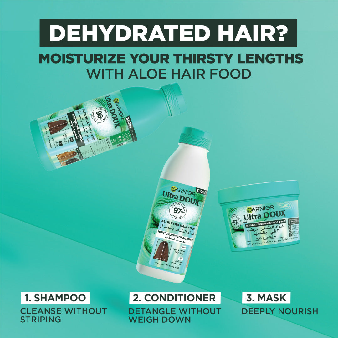 Garnier - Garnier Ultra Doux Aloe Vera Vegan Hair Food Shampoo for normal hair | MazenOnline