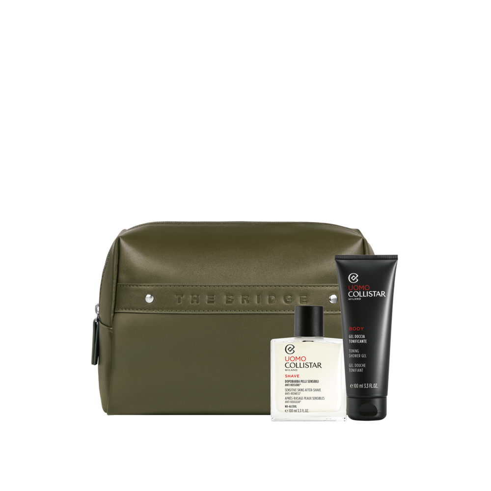Colgate - Sensitive skin After-shave Toning Lotion 100ml + Toning Shower Gel 100ml + Pouch | MazenOnline
