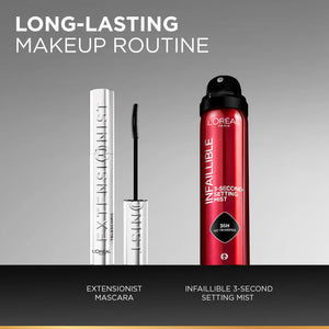 L'Oréal Paris - Telescopic Extensionist Mascara for 24H Long-Lasting Curl, Volume, and Exceptional Lengthening Eyelashes with Eyelash-Extension Effect | MazenOnline