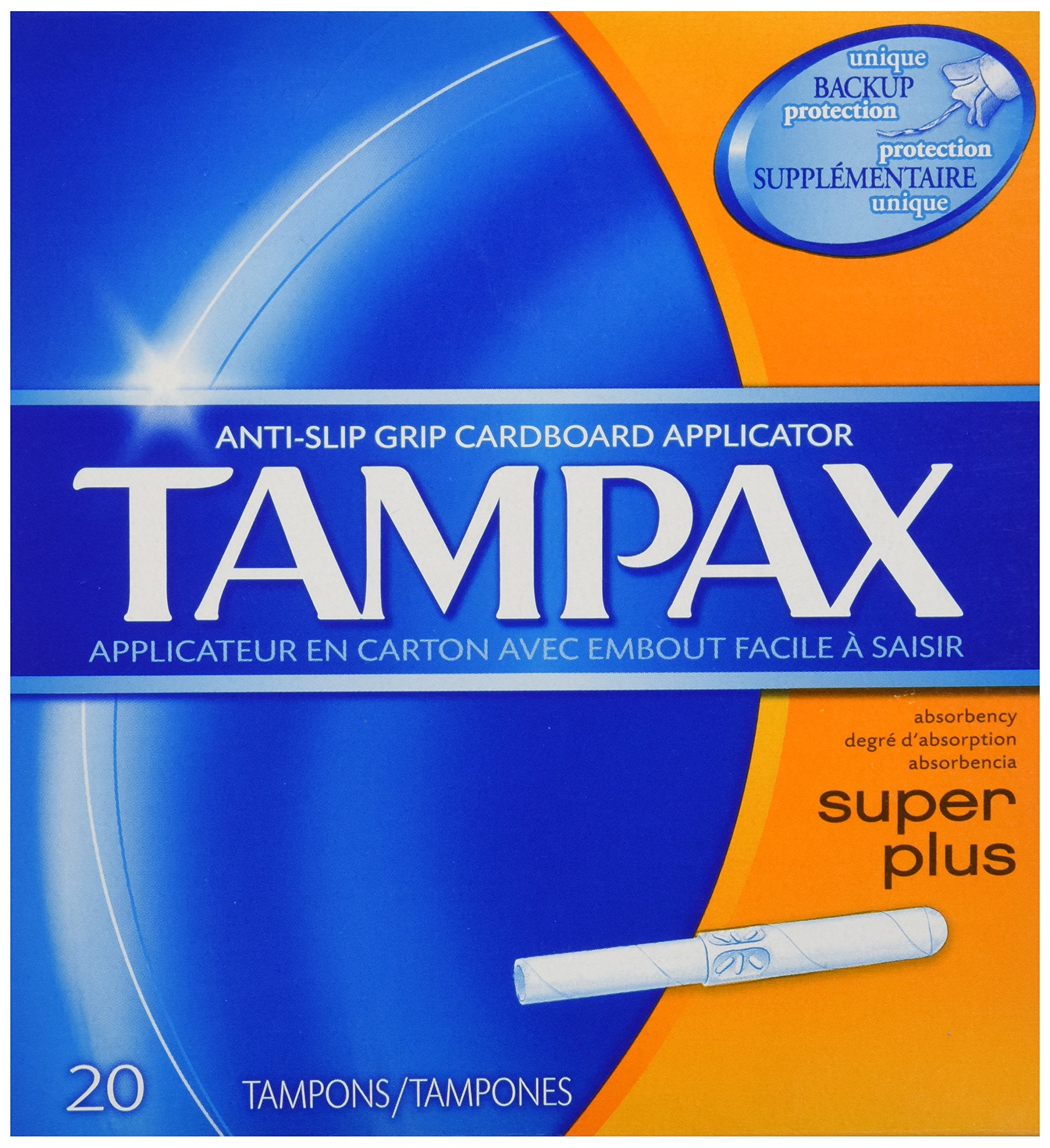 Super Plus Tampons with Cardboard Applicator 20 Count - MazenOnline