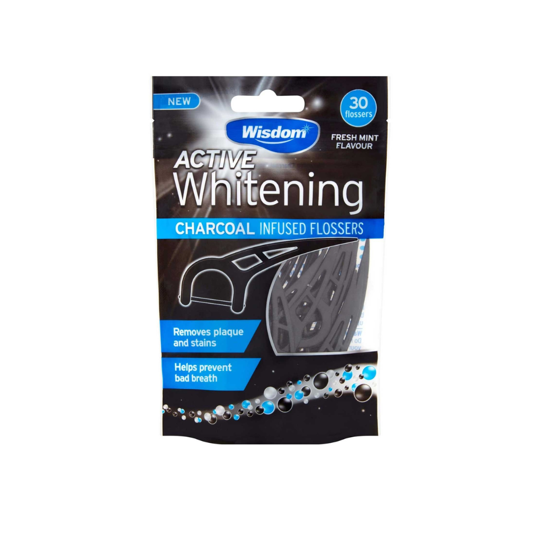 Active Whitening Charcoal Flossers - MazenOnline