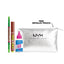 NYX Professional Makeup - Blade & Shade, Dual Edged Brow Pencil + Fat Oil Slick Click Shiny Lip Balm + The Face Glue Primer + Gift | MazenOnline