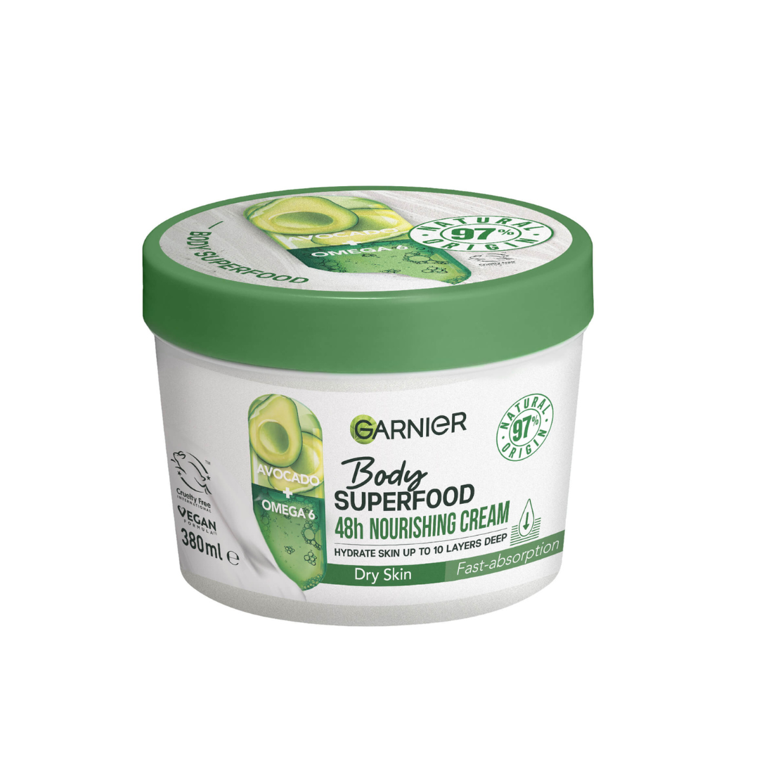 Body Superfood, Nourishing Body Cream, Avocado and Omega 6, 380ml - MazenOnline