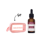 Retinol - Rosehip Geranium Facial Serum + Gift Washbag Pink | MazenOnline