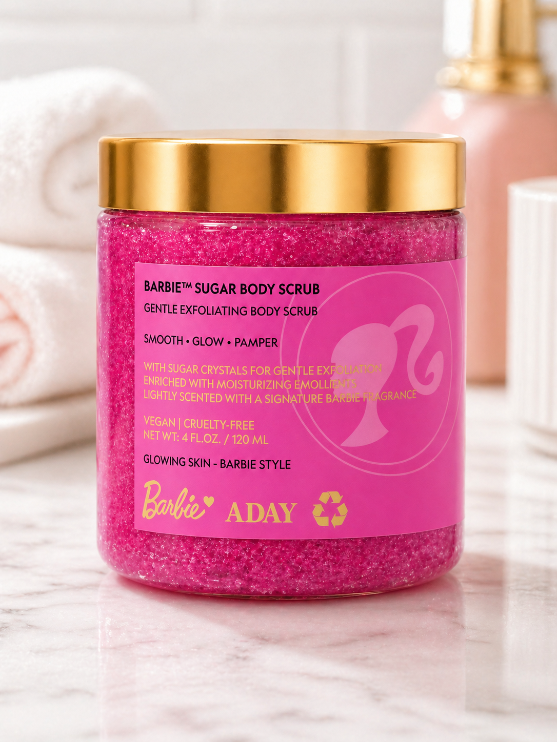 ADAY - ADAY x Barbie™ Sugar Body Scrub – Gentle Exfoliating Body Scrub with Shea Butter | MazenOnline