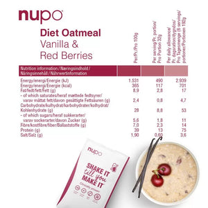 Diet Oatmeal Vanilla Red Berries - MazenOnline