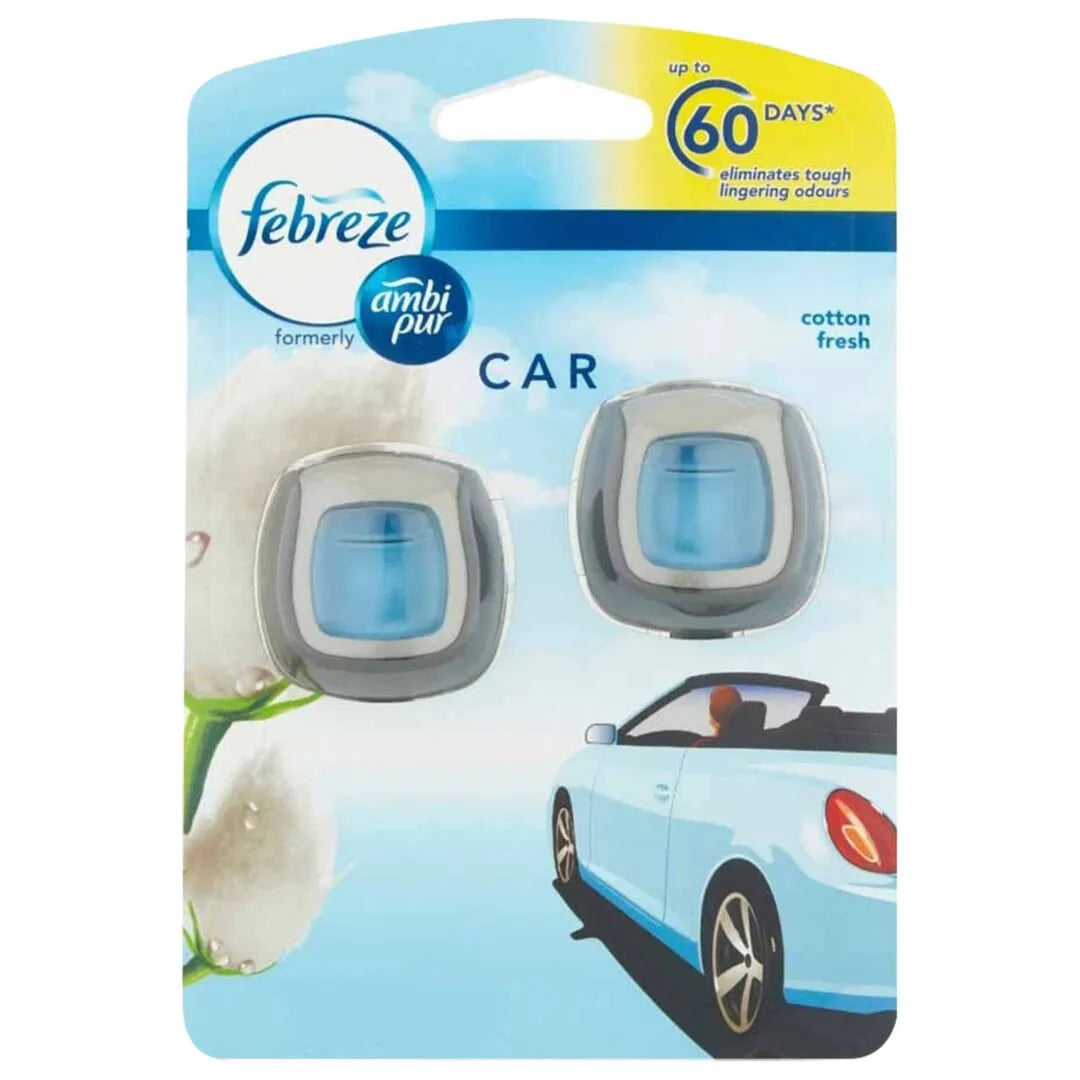 Clip Car Air Freshener Cotton Fresh 4ml (Twin Pack) - MazenOnline