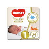 Extra Care Newborn Size 1 Up to 5 kg Jumbo Pack 64 pcs - MazenOnline