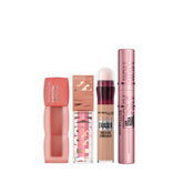 MazenOnline - Instant Age Rewind Concealer + Lash Sensational Sky High + Super Stay Teddy Tint Soft Blurred Matte Lip Tint | 12h Longwear, Transfer proof + Sunkisser Multi-Use Liquid Blush And Bronzer | MazenOnline