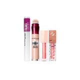 Maybelline New York - Instant Age Rewind Concealer + The Falsies Lash Lift Mascara + Lifter Gloss + Sunkisser Multi-Use Liquid Blush And Bronzer | MazenOnline