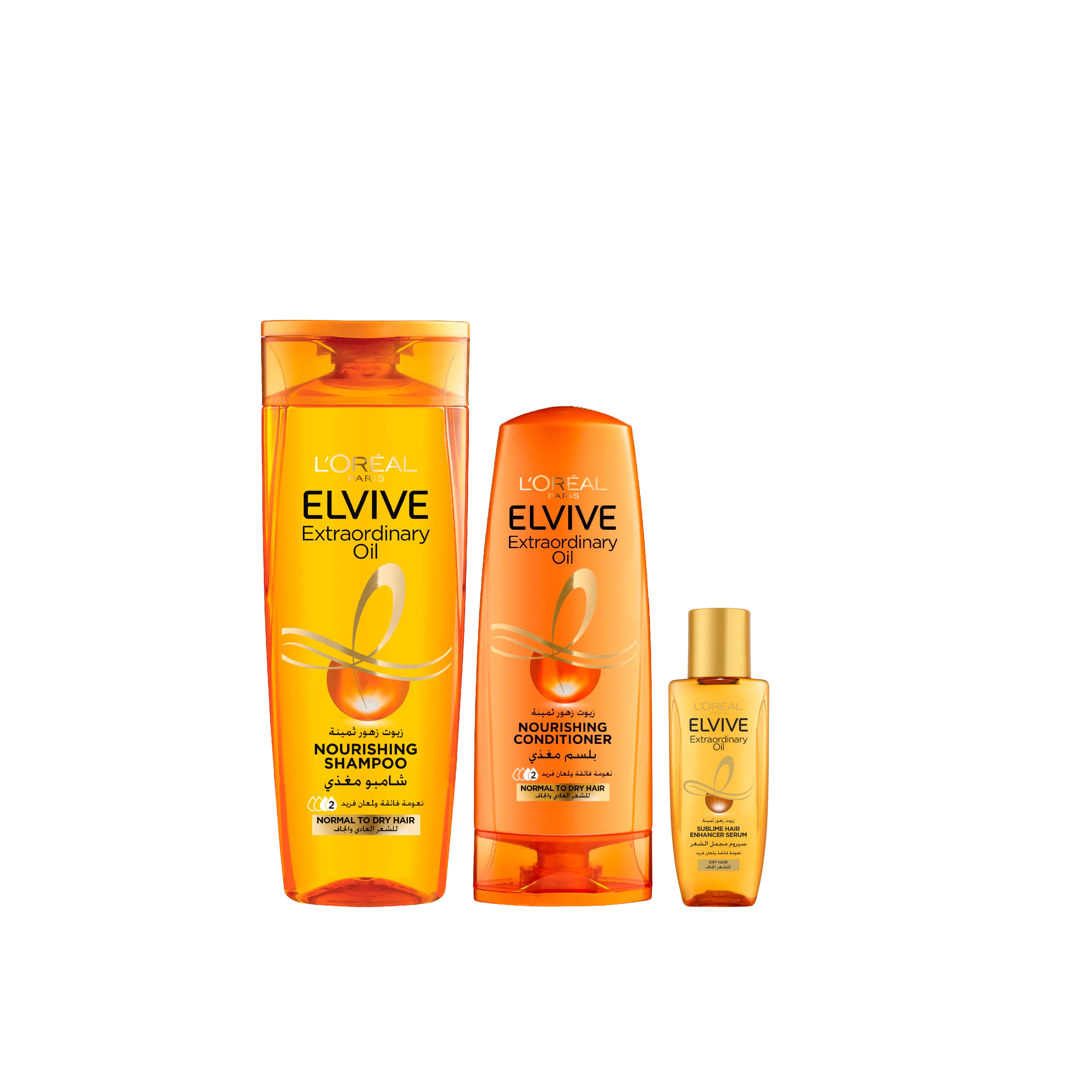 L'Oréal Paris - Extraordinary Oil Full Routine (Shampoo + Conditioner +  Mini Day Serum) | MazenOnline