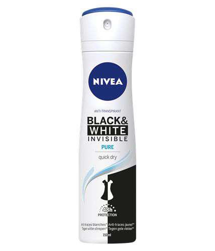 NIVEA - Deodorant Spray Invisible Black & White Pure | MazenOnline