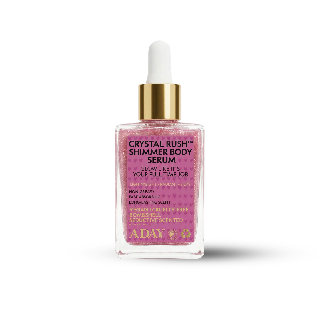 ADAY - Crystal Rush™ Shimmer Body Serum | Vegan & Non-Greasy Body Glow | MazenOnline