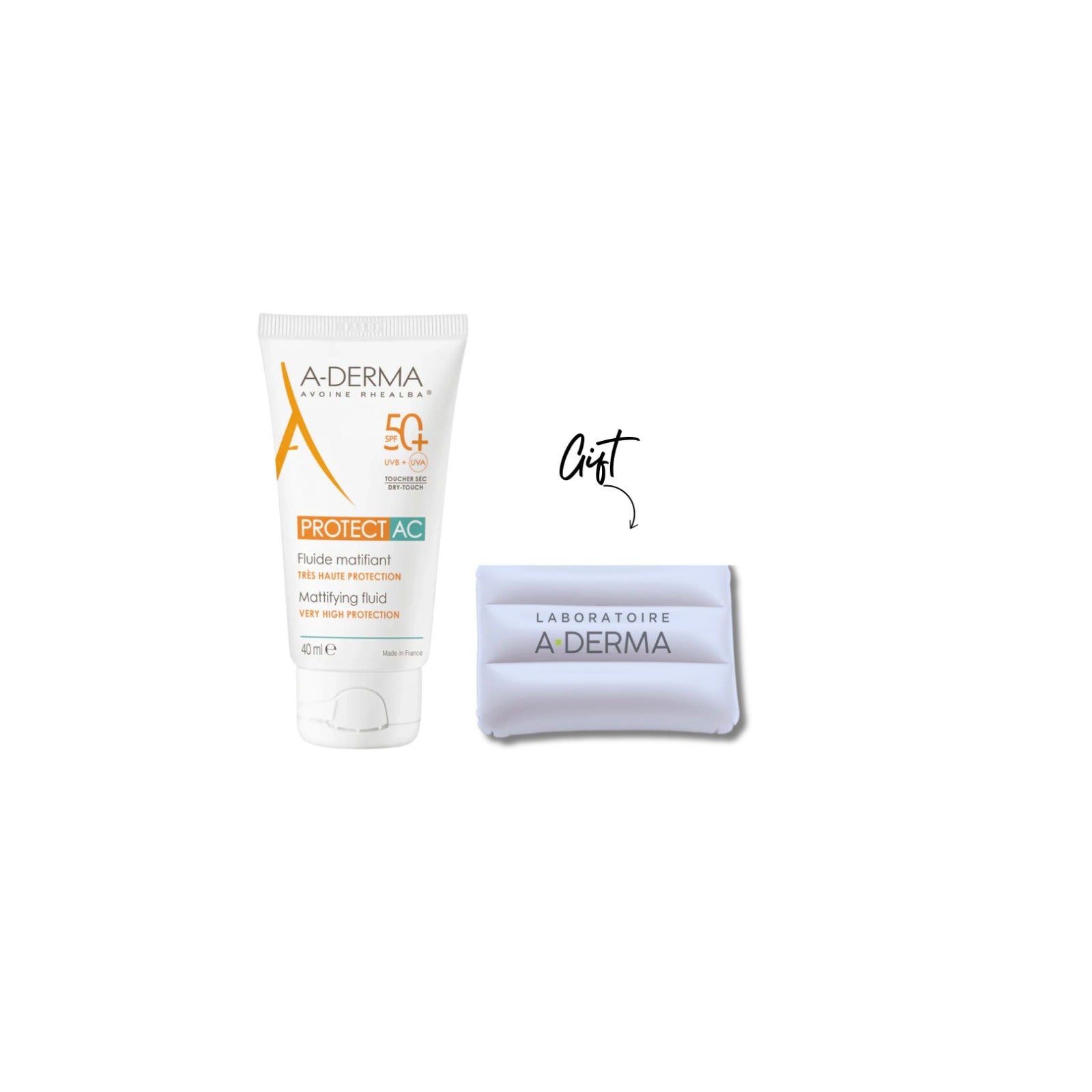 Aderma - Protect AC Mattifying Fluid Very High Protection SPF50+ + Gift bug | MazenOnline