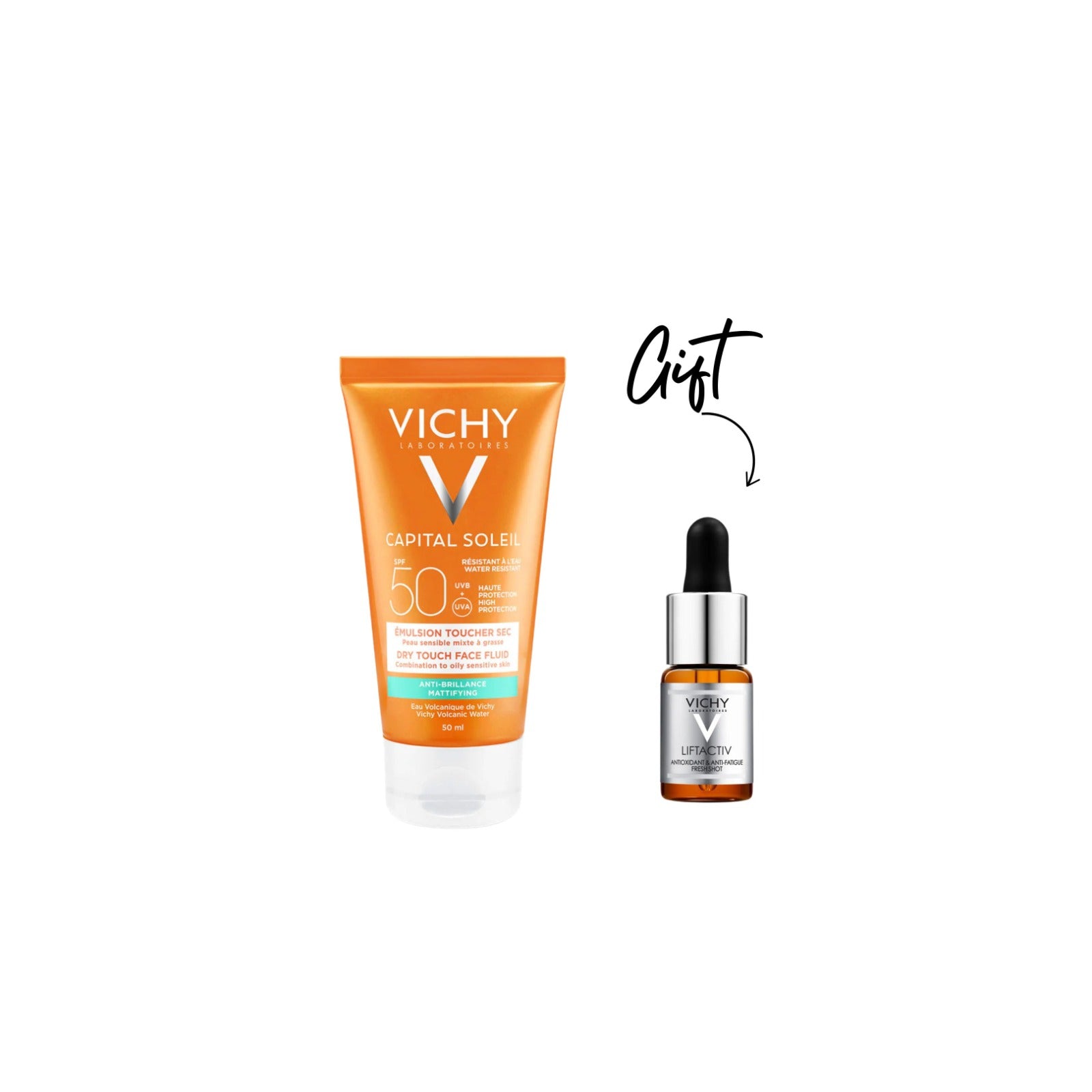 Vichy - Soleil Dry Touch Anti Shine Sunscreen SPF50+ + Gift | MazenOnline