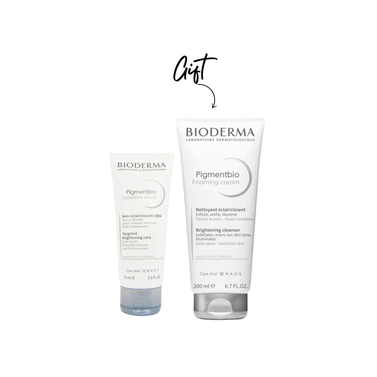Bioderma - Pigmentbio Sensitive Areas - 75ml + Pigmentbio Foaming Cream FREE | MazenOnline