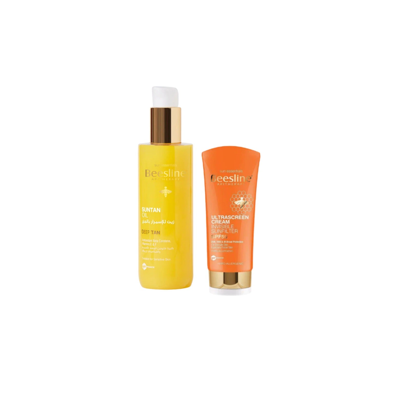 Beesline - Suntan Oil With Carrot + Ultra Screen Cream | MazenOnline
